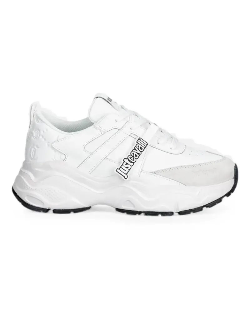 Just Cavalli Sneakers mit Logo-Patch - Weiß Weiß