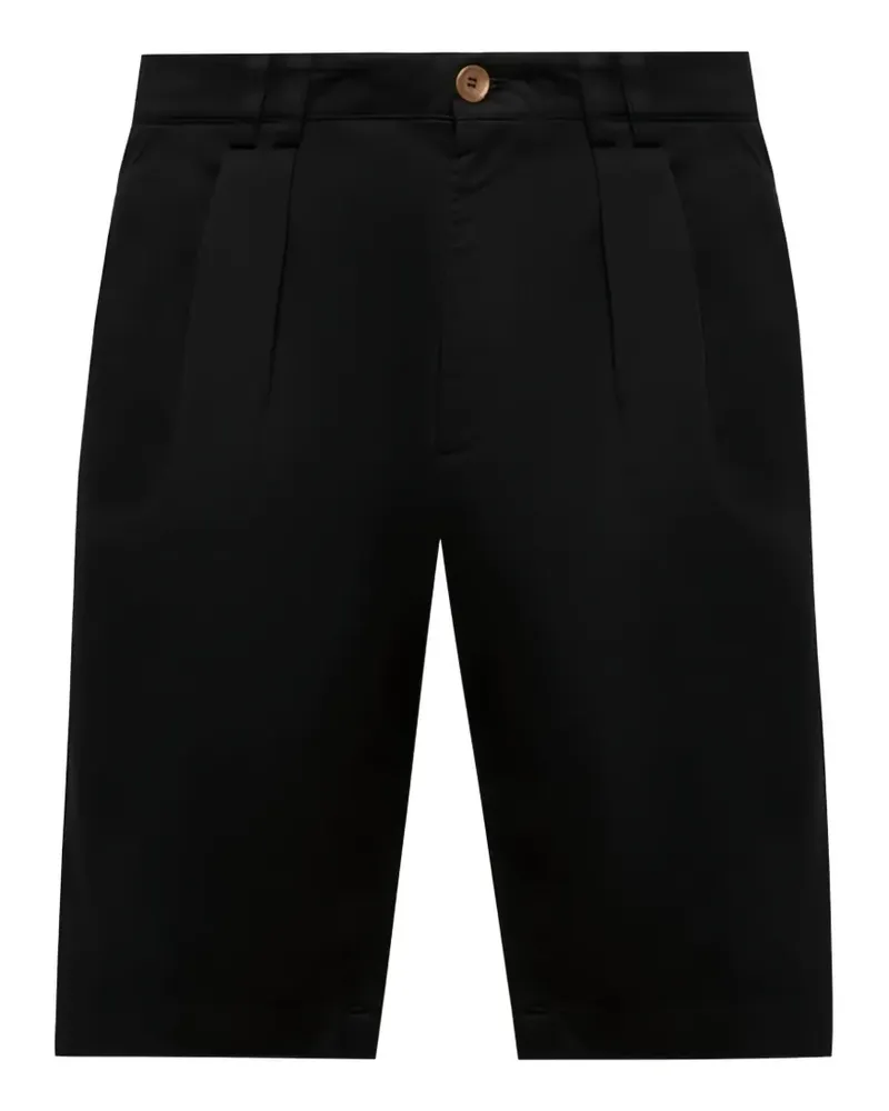Brunello Cucinelli pleated tailored shorts - Schwarz Schwarz