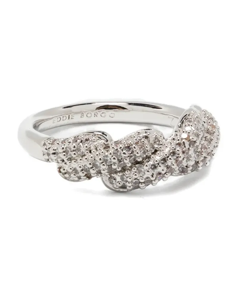 Eddie Borgo Ring mit Pavé-Fassung - Silber Silber