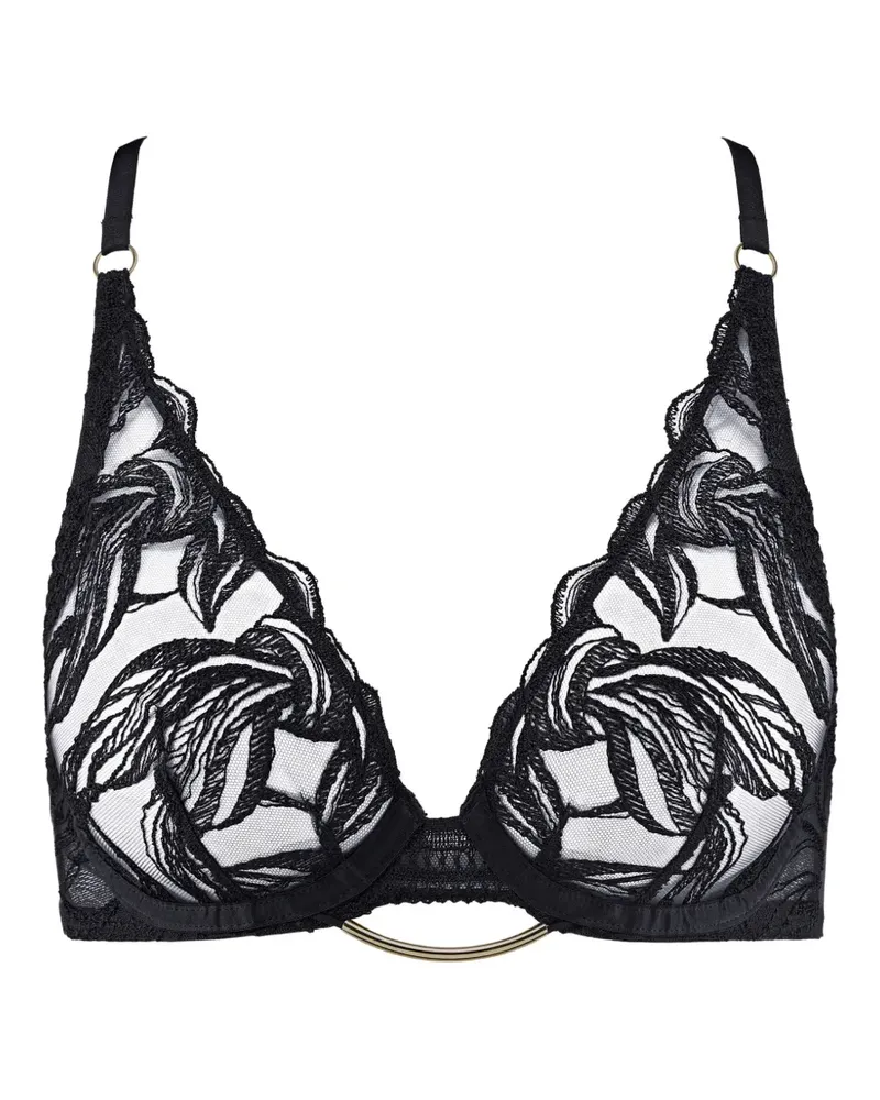 Aubade Into the Groove Triangel-BH mit Stickerei - Schwarz Schwarz