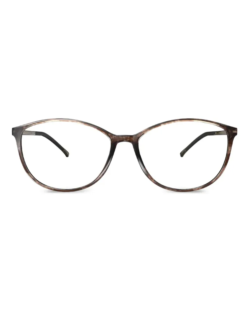 Silhouette SPX Illusion cat-eye glasses - Braun Braun