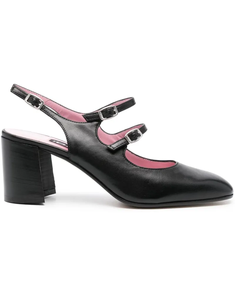 Carel Banana Slingback-Pumps 60mm - Schwarz Schwarz