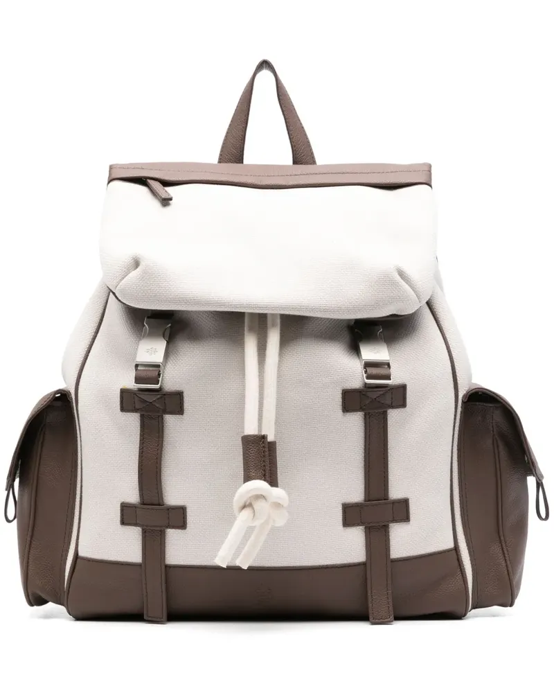 Eleventy Rucksack aus Canvas - Nude Nude