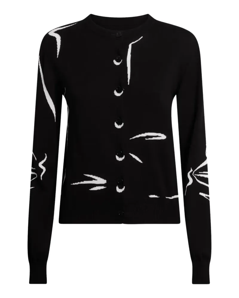 Moschino button-up cardigan - Schwarz Schwarz