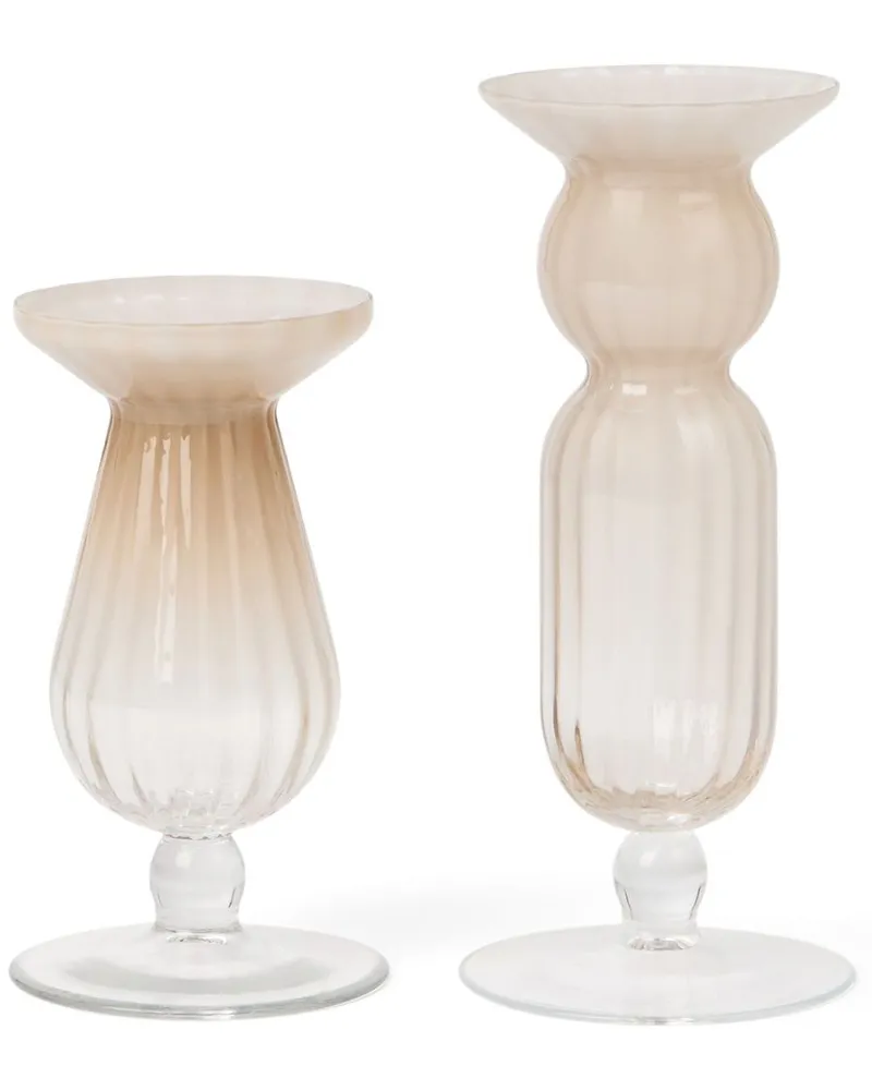 Brunello Cucinelli Vasen aus Muranoglas - Weiß Weiß