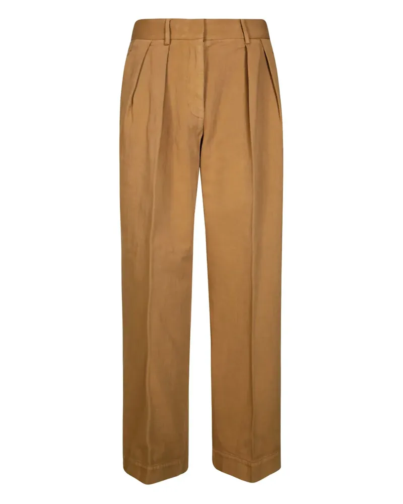 forte_forte Hose mit Bundfalten - Nude Nude