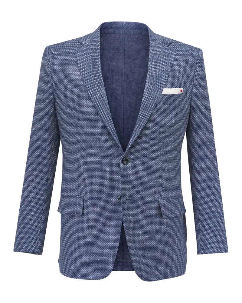 Kiton mélange blazer - Blau Blau