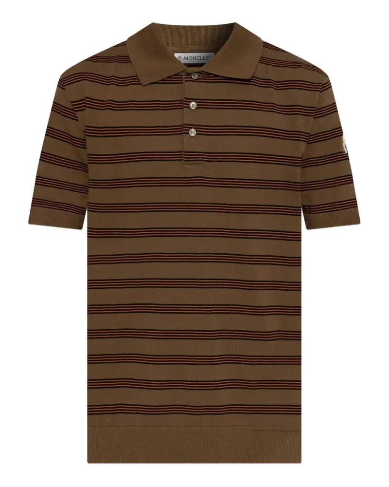 Moncler striped polo shirt - Braun Braun