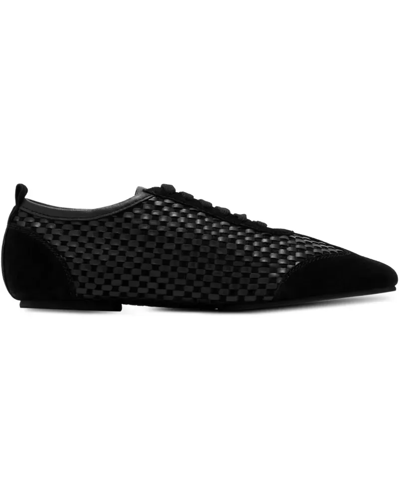 St. Agni lattice-woven sneakers - Schwarz Schwarz