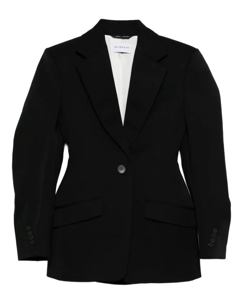 Givenchy Sakko mit fallendem Revers - Schwarz Schwarz