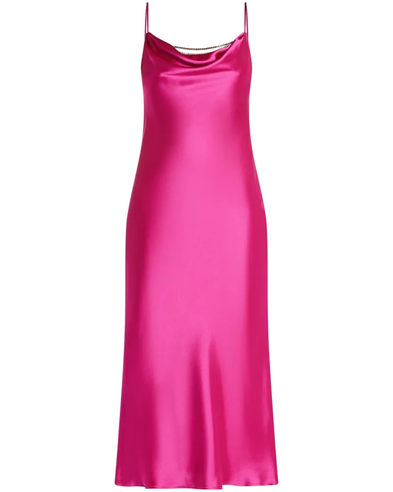 Monique Lhuillier Camisole-Kleid mit Wasserfallausschnitt - Rosa Rosa
