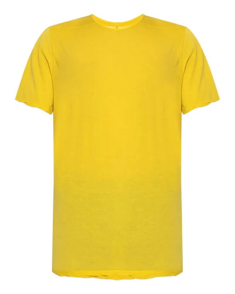 DRKSHDW by Rick Owens T-Shirt mit ungesäumten Kanten - Gelb Gelb