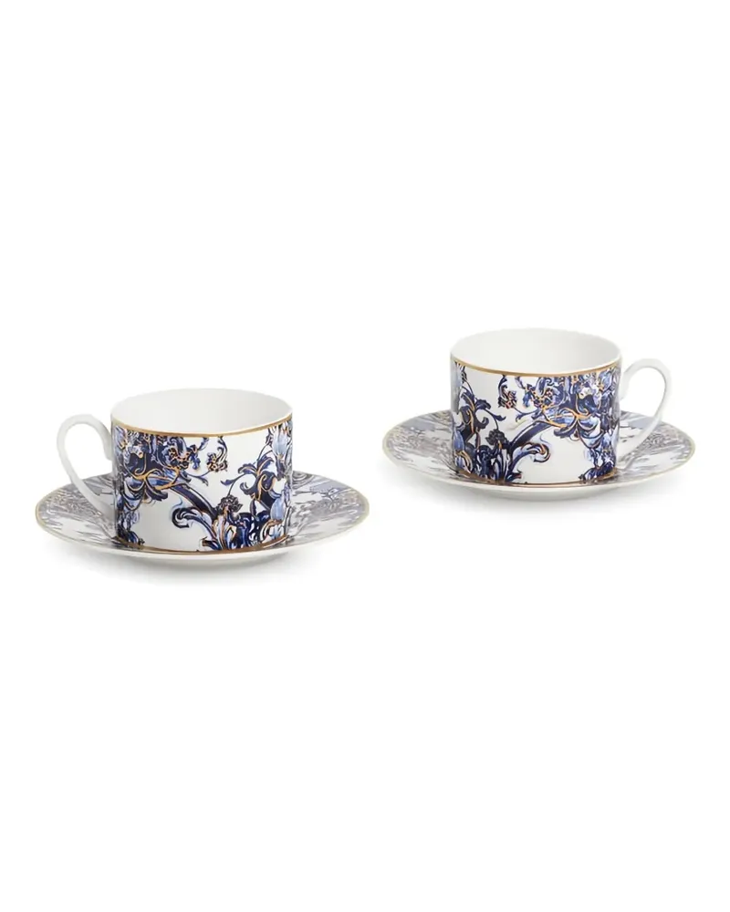 Roberto Cavalli Home Azulejos Teeservice - Blau Blau