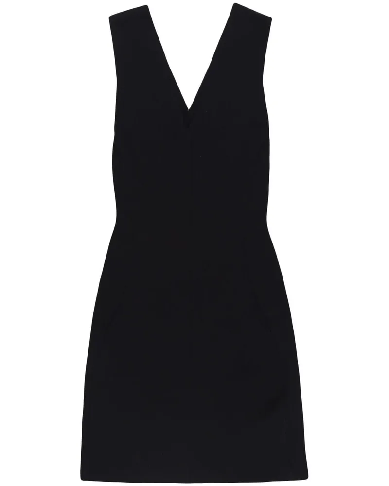 Rick Owens Minikleid mit V-Ausschnitt - Schwarz Schwarz