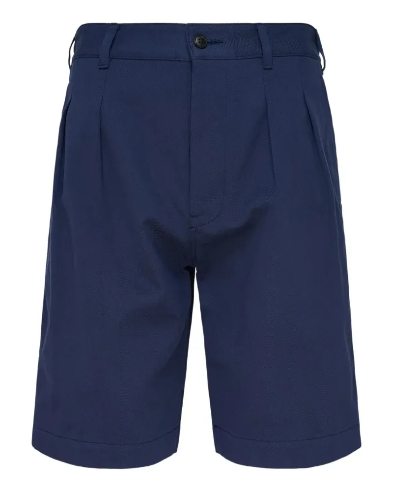 Visvim Bearn pleated chino shorts - Blau Blau