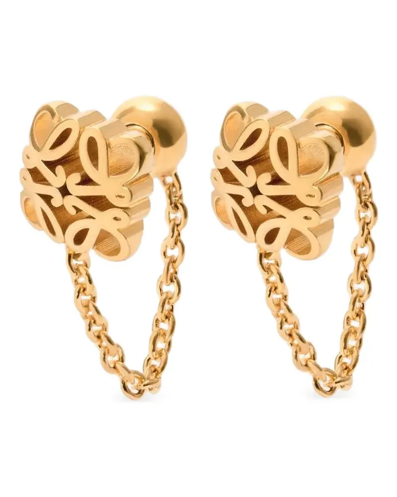 Loewe Anagram Bombe chain earrings - Gold Gold