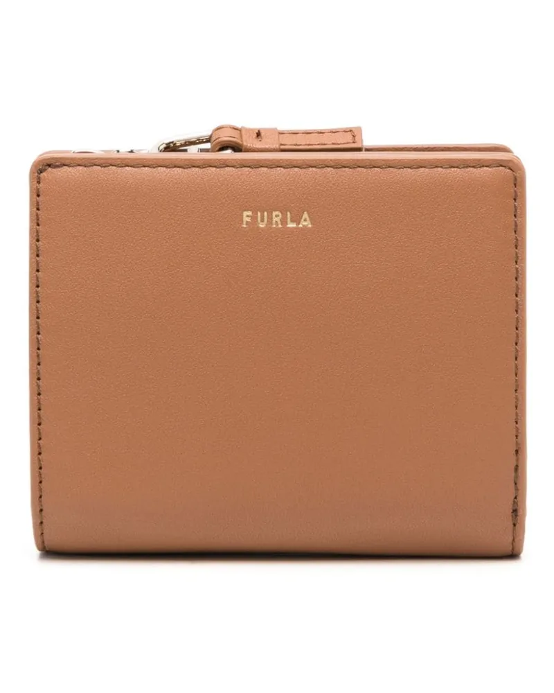 Furla Kleines Nuvola Compact Portemonnaie - Braun Braun