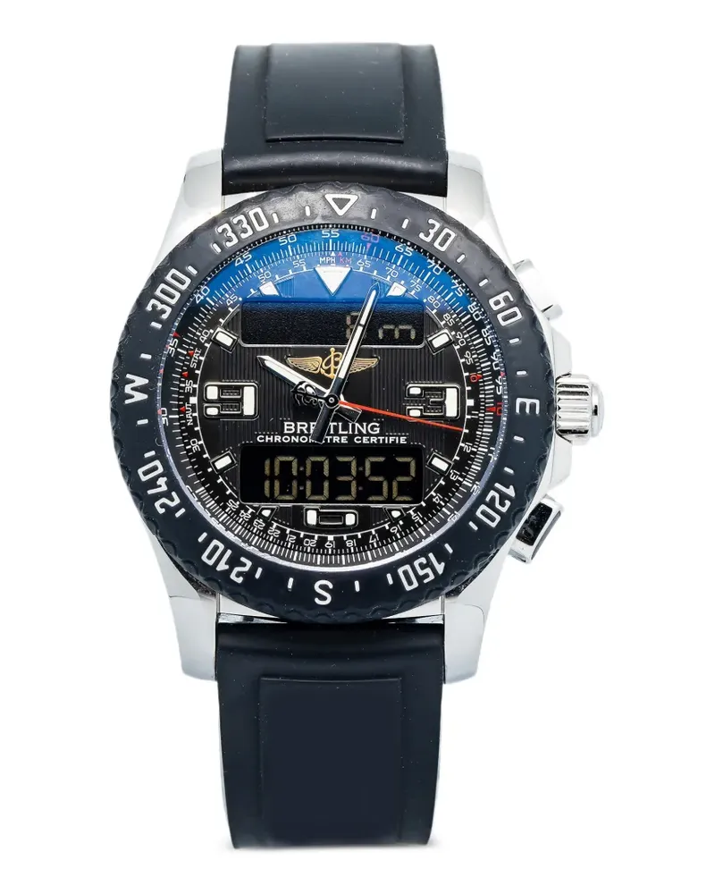 Breitling black rotating bezel airwolf Raven 43mm - Schwarz Schwarz