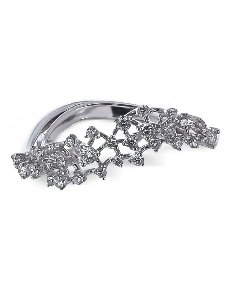 Ananya scatter diamond band ring - Silber Silber