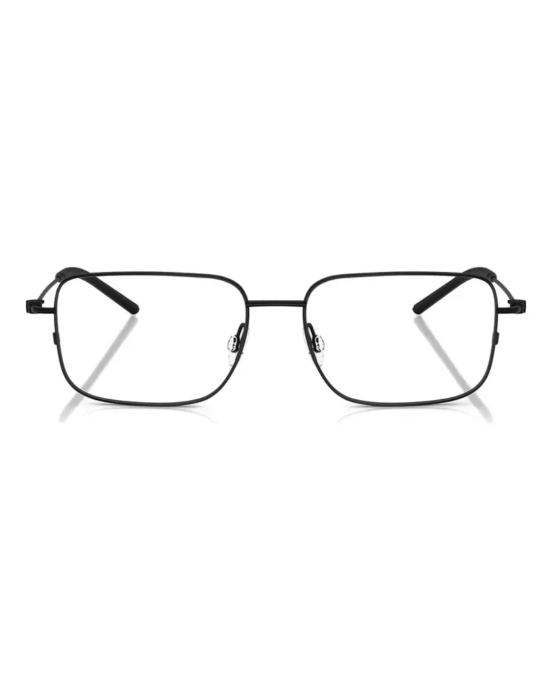 Moncler Brille mit eckigem Gestell - Schwarz Schwarz