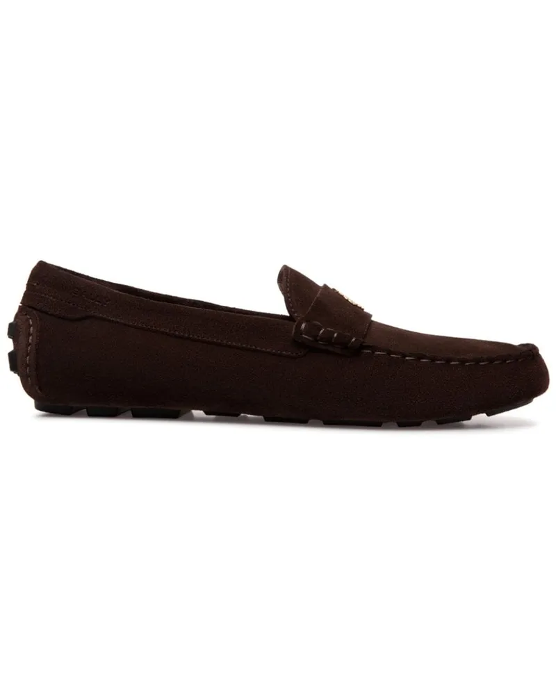 Bally Loafer mit Logo-Schild - Braun Braun