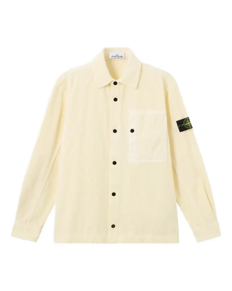 Stone Island 1200016 organic cotton corduroy 800 overshirt - Nude Nude