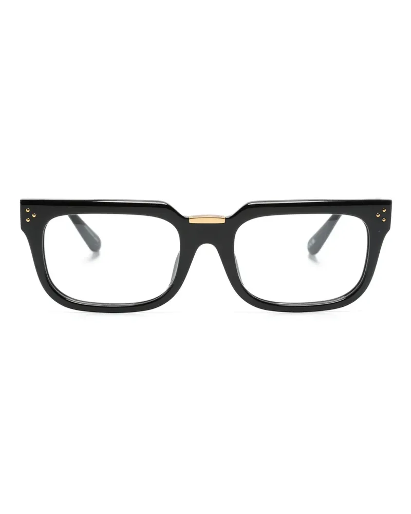 Linda Farrow Eckige Yoan Brille - Schwarz Schwarz