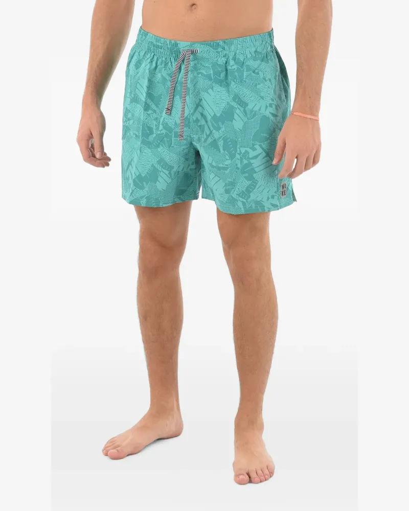 Nike Badeshorts mit Logo-Print - Grün Grün