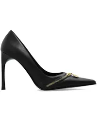 Versace Jeans Pumps mit Reißverschlussdetail 105mm Schwarz