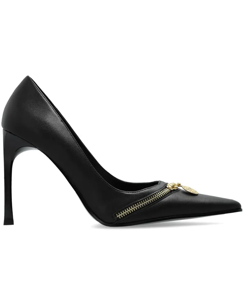 Versace Jeans Pumps mit Reißverschlussdetail 105mm - Schwarz Schwarz
