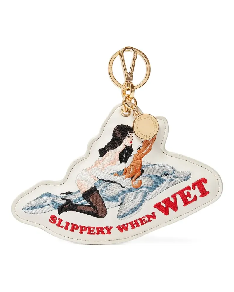 Stella McCartney Schlüsselanhänger mit grafischem Print - Nude Nude