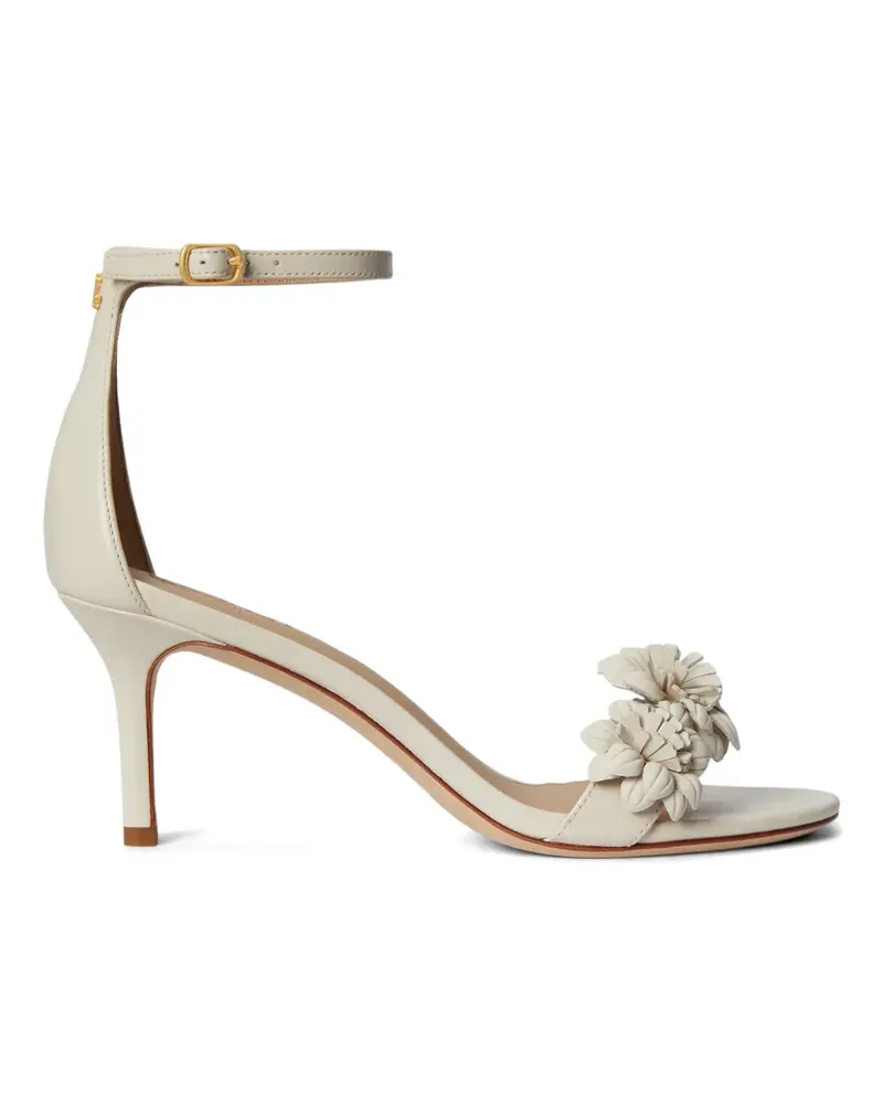 Ralph Lauren Allie floral-embellished leather sandals - Nude Nude