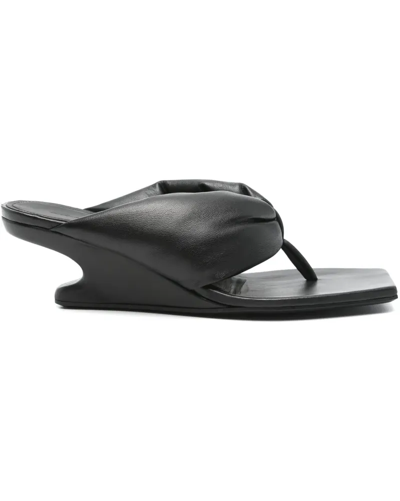 Rick Owens Thong Cantilever Mules 45mm - Schwarz Schwarz