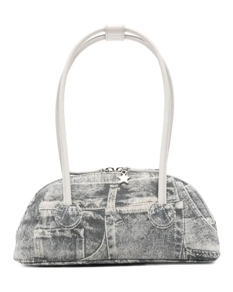 Marge Sherwood printed suede shoulder bag - Grau Grau