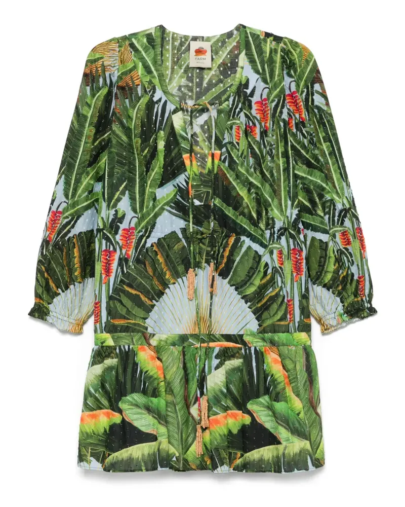 FARM Rio Minikleid mit Print - Grün Grün