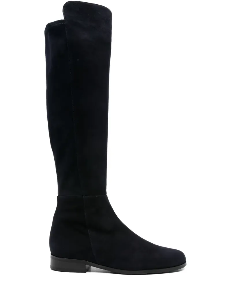 Truman's Shoes Kniehohe Stiefel aus Wildleder - Schwarz Schwarz