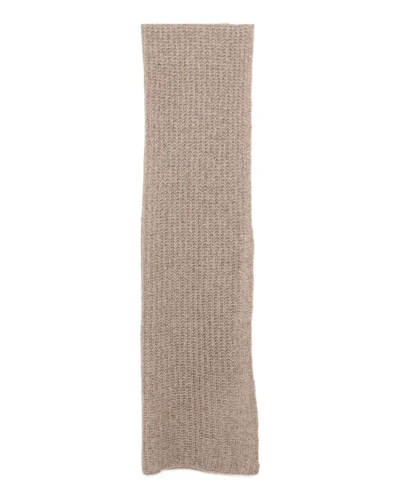 James Perse Schal mit Lochstrickmuster - Nude Nude