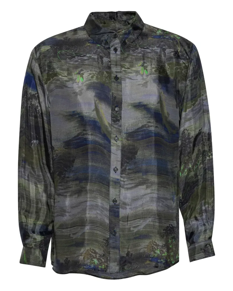 Henrik Vibskov Block Langarmshirt - Grün Grün