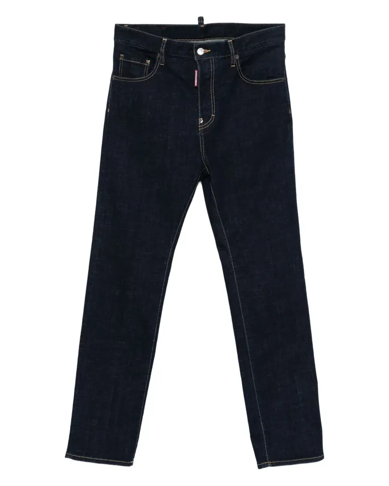 Dsquared2 Jeans mit Logo-Patch - Blau Blau
