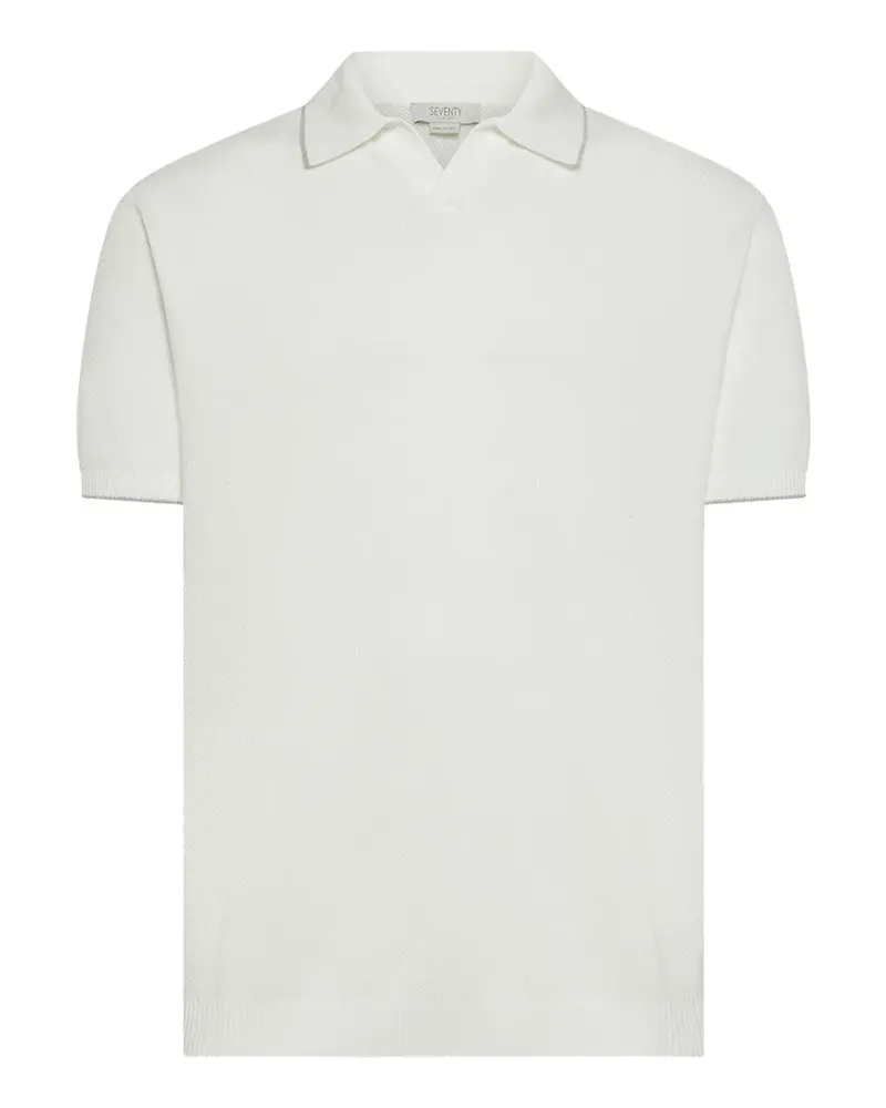 Seventy textured t-shirt - Weiß Weiß