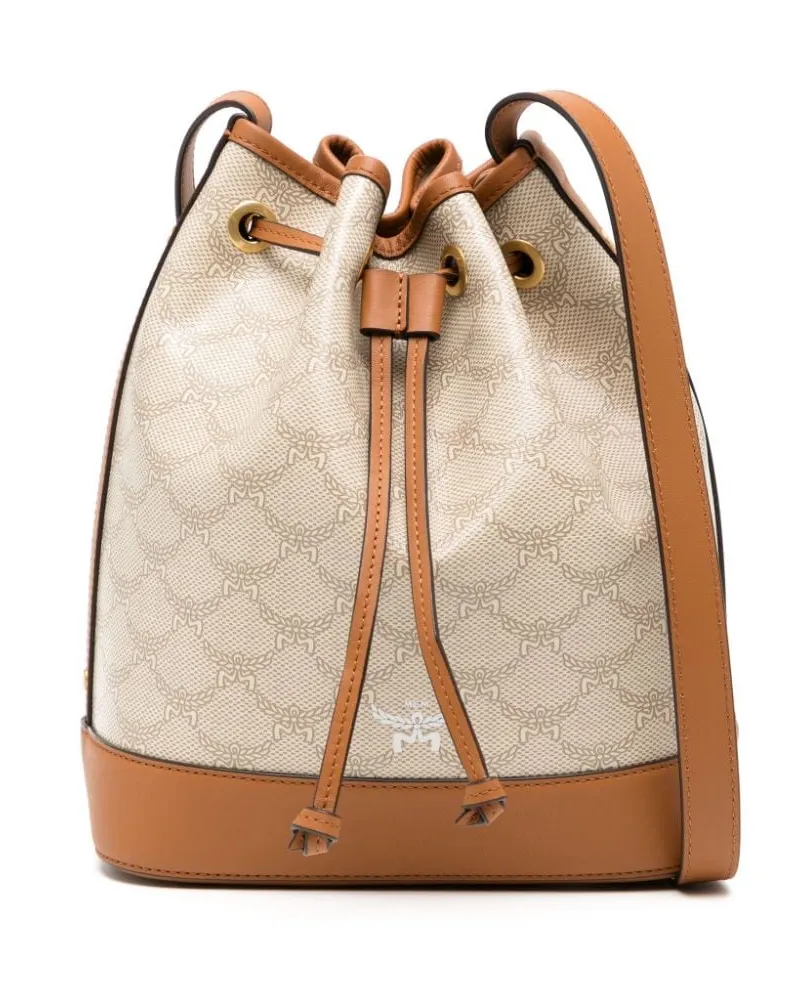 MCM Mittelgroße Ella Lauretos Umhängetasche - Braun Braun
