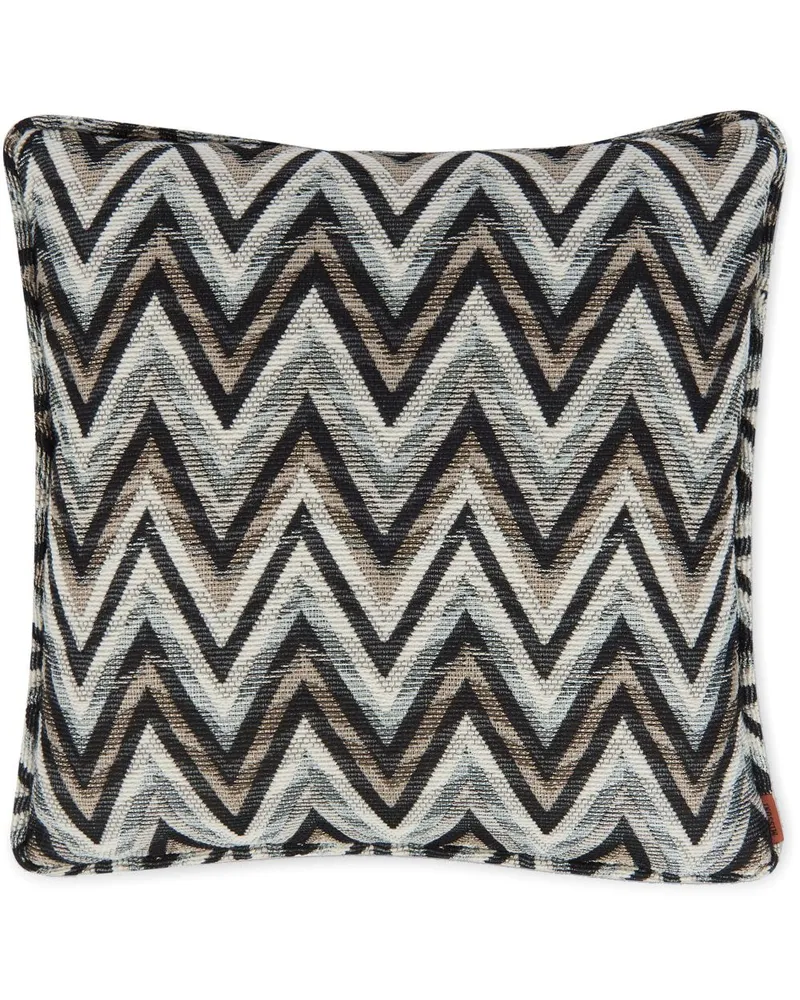 Missoni Home Kissen mit Bleach-Effekt - Schwarz Schwarz