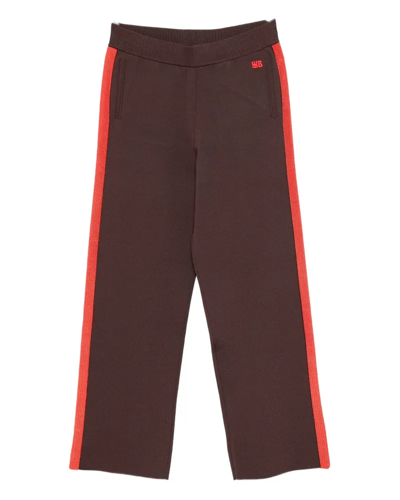 Wales Bonner Hose mit Streifen - Braun Braun
