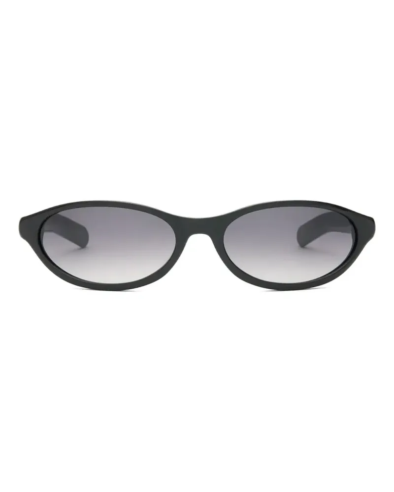 FLATLIST Olympia Sonnenbrille mit ovalem Gestell - Schwarz Schwarz