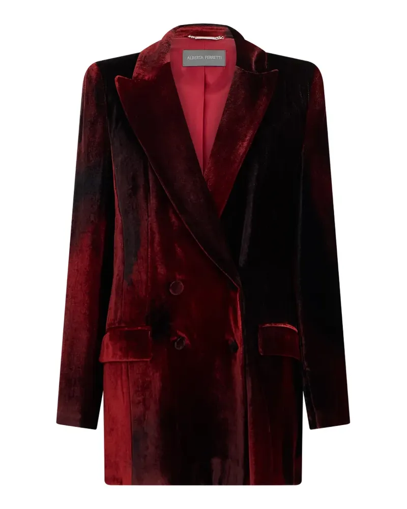 Alberta Ferretti Doppelreihiges Sakko - Rot Rot