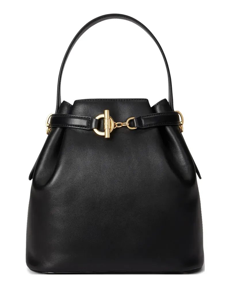 Ralph Lauren Mittelgroße Blaike Beuteltasche mit Knebeldetail - Schwarz Schwarz