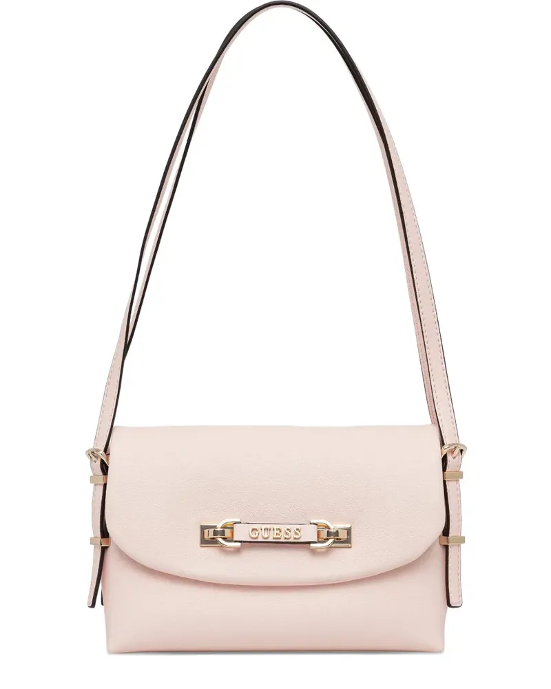 Guess Lefia logo-plaque shoulder bag - Rosa Rosa