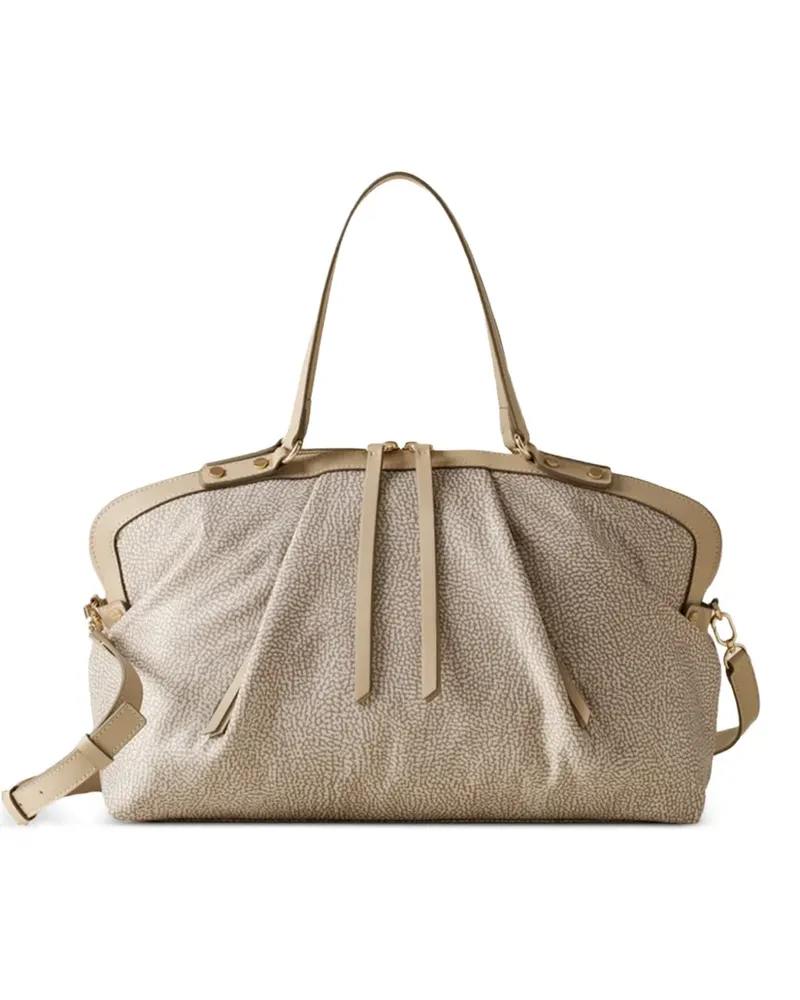 Borbonese medium Frame tote bag - Nude Nude