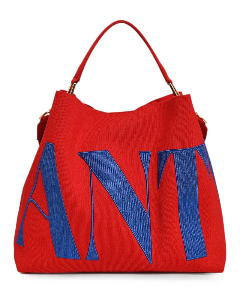 Essentiel Karoll Tote Bag mit Logo - Rot Rot
