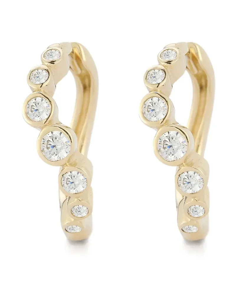 MATEO 14kt gewellte Gelbgoldohrringe Gold